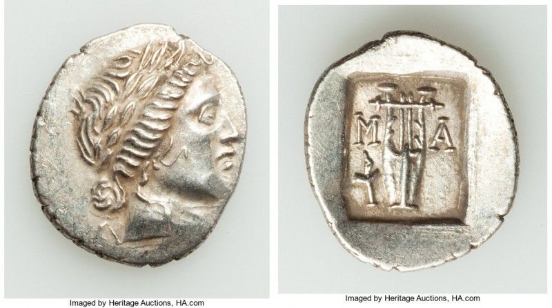 LYCIAN LEAGUE. Masicytes. Ca. 48-20 BC. AR hemidrachm (15mm, 1.68 gm, 12h). AU. ...