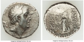 CAPPADOCIAN KINGDOM. Ariobarzanes I Philoromaeus (96-63 BC). AR drachm (16mm, 3.64 gm, 12h). About VF. Eusebeia under Mount Argaeus, dated Year 30 (66...