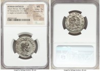 SYRIA. Antioch. Trajan Decius (AD 249-251). BI tetradrachm (27mm, 13.15 gm, 6h). NGC MS 5/5 - 4/5, brushed. 1st issue, AD 249. AYTOK K ΓAI MЄ KYIN ΔЄK...