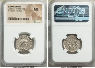 Gallienus, joint reign (AD 253-268). BI antoninianus (22mm, 11h). NGC MS. Antioch. IMP C P LIC GALLIENVS PF AVG, radiate, draped and cuirassed bust of...