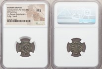 Constantine II, as Caesar (AD 307-337). AE3 or BI nummus (16mm, 12h). NGC MS. Lugdunum, 1st officina, AD 330-331. CONSTANTINVS IVN NOB C laureate, cui...