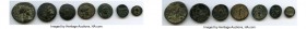ANCIENT LOTS. Greek. Ca. 4th-1st centuries BC. Lot of seven (7) AE issues. Fine-XF. Includes: Caria. Caunus, AE13 // Macedonian Kingdom, AE19 // Maced...