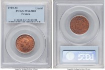 Louis XVI Liard 1789-M MS63 Red and Brown PCGS, Toulouse mint, KM585.10.

HID09801242017

© 2020 Heritage Auctions | All Rights Reserved