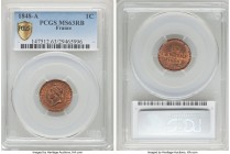 Republic Centime 1848-A MS63 Red and Brown PCGS, Paris mint, KM754.

HID09801242017

© 2020 Heritage Auctions | All Rights Reserved