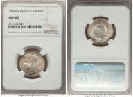 Republic Franc 1894-A MS63 NGC, Paris mint, KM822.1.

HID09801242017

© 2020 Heritage Auctions | All Rights Reserved