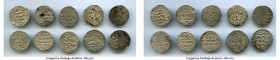 Ayyubid 10-Piece Lot of Uncertified Assorted Dirhams, 1) al-Adil Abu Bakr I (AH 592-615 / AD 1196-1218) Dirhams x 3 2) al-Zahir Ghazi I (AH 582-613 / ...