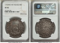 Philip V 8 Reales 1743 Mo-MF XF45 NGC, Mexico City mint, KM103. Gunmetal gray with rose tinted golden toning. 

HID09801242017

© 2020 Heritage Au...