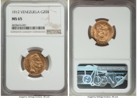 Republic gold 20 Bolivares 1912 MS65 NGC, Paris mint, KM-Y32. AGW 0.1867oz.

HID09801242017

© 2020 Heritage Auctions | All Rights Reserved