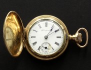 Hampton Small gold pocket watch NOT WORKING
Brand: Hampdon / Movement: Hand-wind / Case material: Gold / Weight: 32 grams / Year: Unknown/ Condition:...