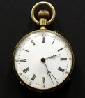 Small gold pocket watch
Brand: No Brand / Movement: Hand-wind / Case material: Gold / Weight: 32 grams / Year: Unknown/ Condition: Not working / / Mo...