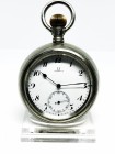 Omega Pocket Watch with Railway Engraving 
Stainless steel; 56mm; end of 19 century