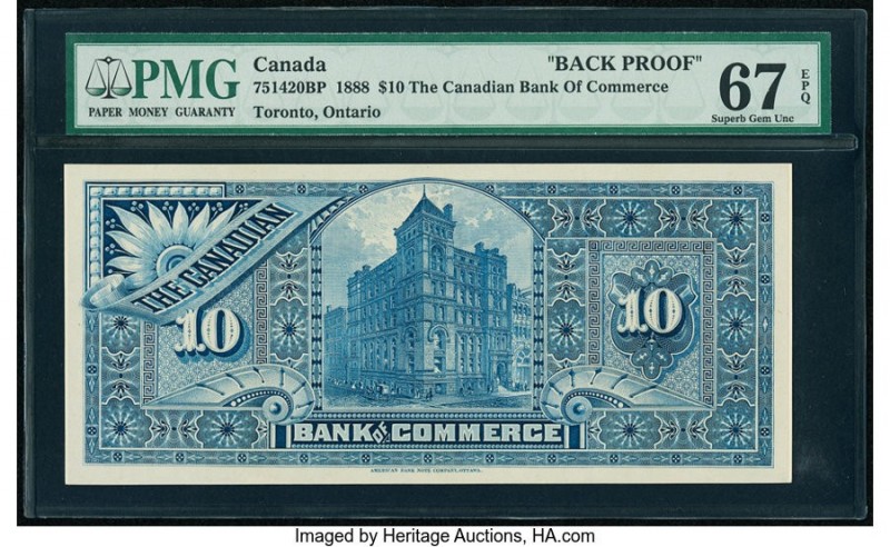 Canada Toronto, ON- Canadian Bank of Commerce $10 ND (1888-1901) Ch.# 75-14-20BP...