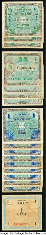 A Large Offering of Allied Military Currency Including Examples from France, Ger...