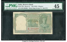 India Reserve Bank of India 5 Rupees ND (1943) Pick 23b Jhun4.4.2 PMG Choice Extremely Fine 45. Staple holes at issue; spindle hole.

HID09801242017

...