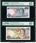 Jersey States of Jersey 1; 5 Pounds ND (1976-88) Pick 11b; 12b Two Examples PMG Superb Gem Unc 67 EPQ (2). 

HID09801242017

© 2020 Heritage Auctions ...