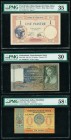 Netherlands Indies Muntbiljet 1 Gulden 15.6.1940 Pick 108a PMG Choice About Unc 58 EPQ; Netherlands Nederlandsche Bank 10 Gulden 6.3.1942 Pick 56b PMG...