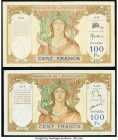 New Caledonia Banque de l'Indochine 100 Francs ND (1937); ND (1963) Pick 42a; 42e Very Fine. 

HID09801242017

© 2020 Heritage Auctions | All Rights R...