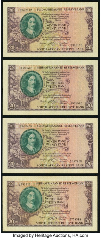 South Africa Republic of South Africa 20 Rand ND (1961) Pick 108A Extremely Fine...