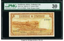 Southwest Africa Volkskas Limited 1 Pound 4.6.1952 Pick 14a PMG Very Fine 30. 

HID09801242017

© 2020 Heritage Auctions | All Rights Reserved