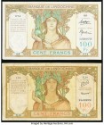 Tahiti Banque de l'Indochine 100 Francs ND (1939-1965) Pick 14b Very Good-Fine. French Somaliland Banque de l'Indochine 100 Francs ND (1928-38) Pick 8...