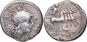 126 aC. Familia Casia. Roma. Denario. FFC 554. Ag. 3,88 g. Atractiva. EBC-. Est.90.