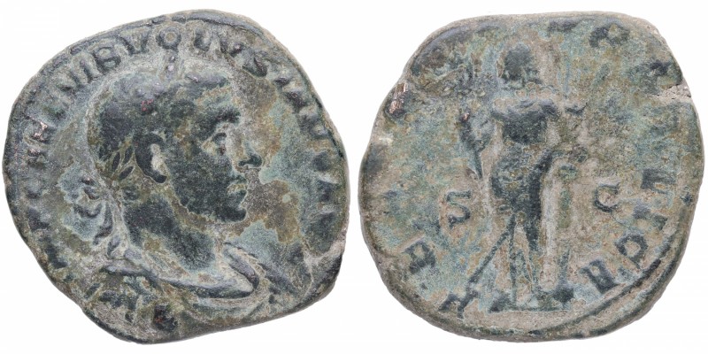 251-252 dC. Volusiano. Roma. Sestercio. RIC 256a. Cohen 74. Ae. 12,70 g. Busto d...