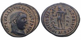 315-17 dC. Licinio I (308-323 dC). Alejandría. Follis. Ae. 3,38 g. IMP C VAL LICIN LICINIUS PF AVG. Cabeza de Licinio laureada a la derecha. /IOVI CON...
