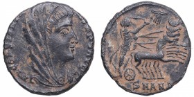 337-340. Constantino I. Antioquía. Un Centenionalis. Ae. 1,50 g. DV CONSTANTI-NVS PT AVGG. Busto de Constantino I velado a la derecha. /Anepígrafa. Pe...