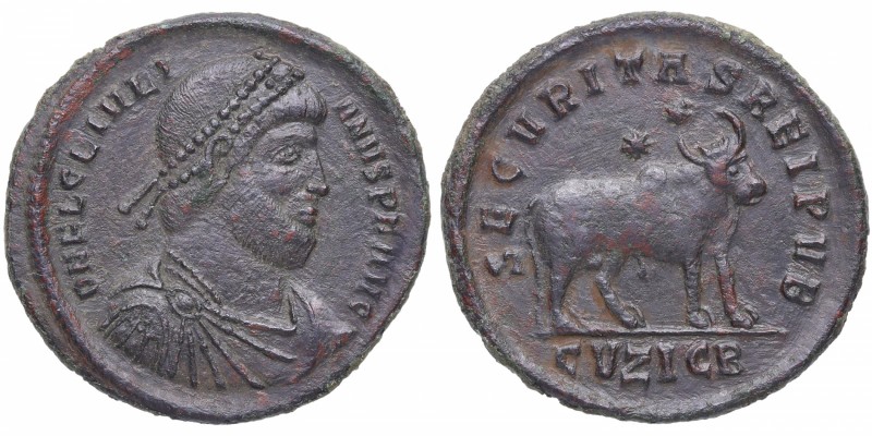 361-363 dC. Juliano I. Cyzico. Maiorina. RIC VIII Cyzicus 126. Ae. 9,19 g. D N F...