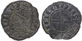 1286. Sancho IV (1284-1295). Murcia. Meaja Coronada. AR212 4-a. Mozo S4-6-36. AB 314. Ve. 0,64 g. MBC. Est.60.