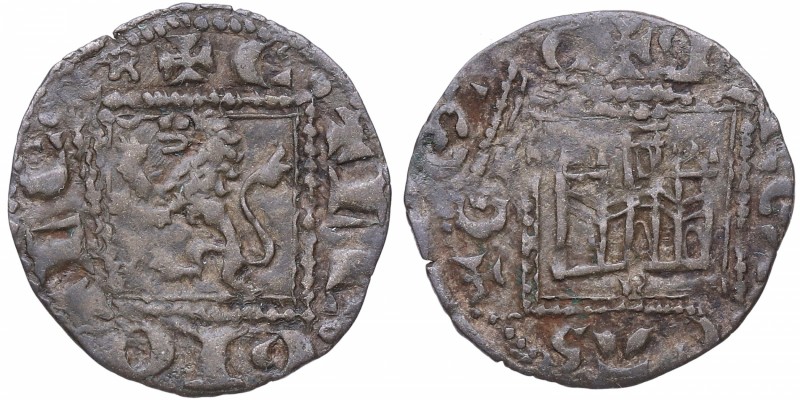 1332. Alfonso XI (1312-1350). Burgos. Dinero Novén. Mozo A11:1,1 LOTE 129 (LEYEN...