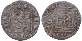 1332. Alfonso XI (1312-1350). Burgos. Dinero Novén. Mozo A11:1,1 LOTE 129 (LEYENDA REVERSO S+E TLE GIO TLE). ALF11-1-4. Ve. 0,80 g. MBC+. Est.60.
