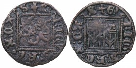 1369-1379. Enrique II . Toledo. Dinero Novén. Mar 681. Ve. 0,89 g. EBC. Est.30.