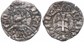 1335-1387. Pedro IV. Aragón. Dinero. Ve. 0,91 g. EBC. Est.50.