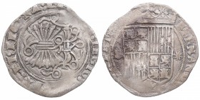 1556-1560. Reyes Católicos (1469-1504). Sevilla. 1 Real. Ag. 3,22 g. MBC. Est.40.