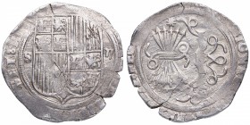 1556-1560. Reyes Católicos (1469-1504). Sevilla. 2 Reales. Ag. 6,69 g. MBC. Est.70.