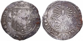 1560-1566. Reyes Católicos (1469-1504). Sevilla. 4 Reales. Ag. 13,49 g. MBC-. Est.100.