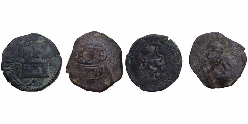 Felipe II (1556-1598) y ¿Felipe II?. Toledo y ¿Granada?. Lote de 2 monedas: 2 Cu...