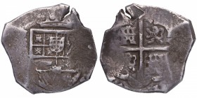 Felipe IV (1621-1665). Sevilla. 4 Reales. Ag. 13,76 g. No se descartan Felipe III o Carlos II.. BC. Est.90.