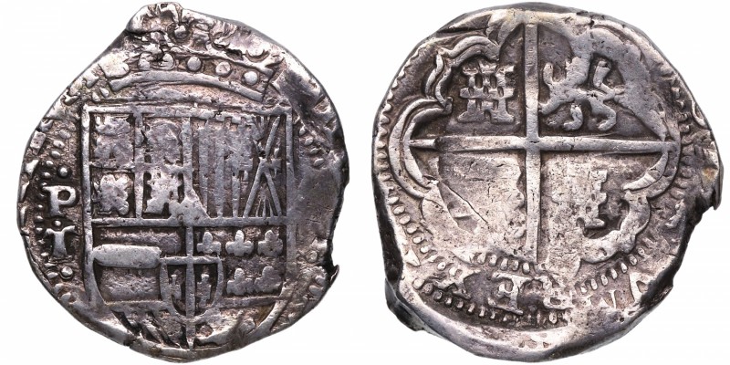 1618-1648. Felipe IV (1621-1665) o Felipe III. Potosí. 8 Reales. Tapia. Ag. MBC-...