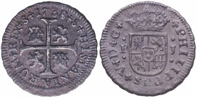 1738. Felipe V (1700-1746). Sevilla. 1/2 Real de plata. Ag. 1,30 g. MBC+. Est.50.