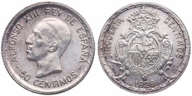 1926. Alfonso XIII (1886-1931). Madrid. 50 céntimos. PCS. Cy 11402. Ag. 2,49 g. Muy bella. SC. Est.14.