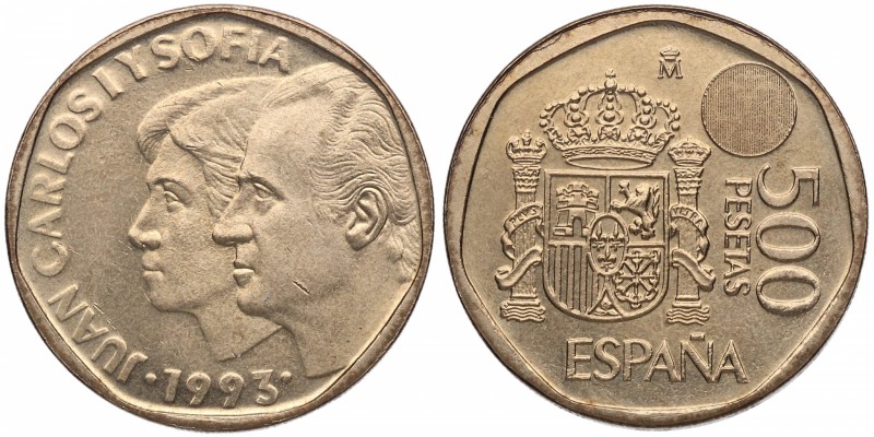 1993. 500 pesetas. Cy 18455. 11,83 g. Escasa. SC. Est.20.