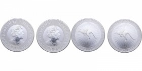 2019. Australia. Lote de dos monedas: 1 Dólar. Ag. FDC. Est.15.