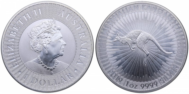 2019. Australia. Lote de 15 monedas: 1 Dólar. Ag. FDC. Est.250.