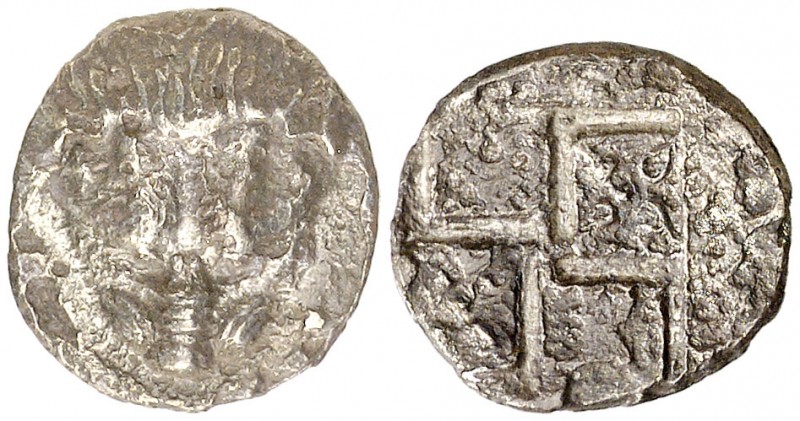 (430-420 a.C.). Bósforo Cimerio. Pantikapaion. Dióbolo. (S. 1352 var) (CNG. VII,...