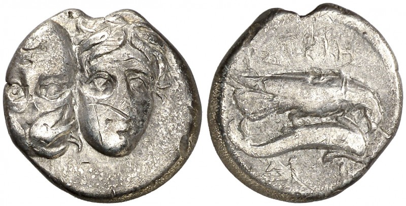 (340-313 a.C.). Tracia. Istros. Estátera. (S. 1669 var) (CNG. III, 1801). 4,48 g...