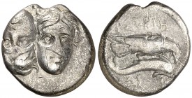(340-313 a.C.). Tracia. Istros. Estátera. (S. 1669 var) (CNG. III, 1801). 4,48 g. MBC-/MBC.