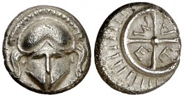 (420-320 a.C.). Tracia. Mesembria. Dióbolo. (S. 1673) (CNG. III, 1560). 1,06 g. MBC+.