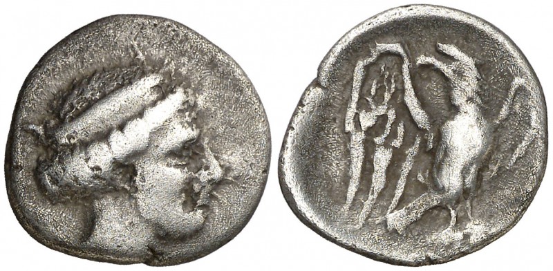 (328-320 a.C.). Elis. Olimpia. Hemidracma. (S. falta) (CNG. V, 456). 2,42 g. MBC...